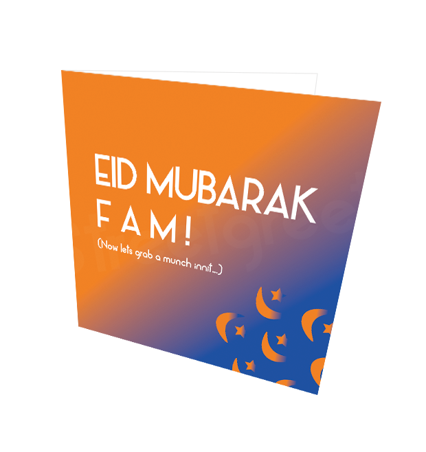 EID MUBARAK FAM CARD